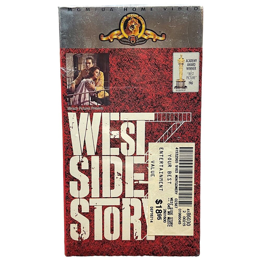 West Side Story 1961 SEALED NEW VHS Tape MGM/UA Video Natalie Wood Beymer 1988